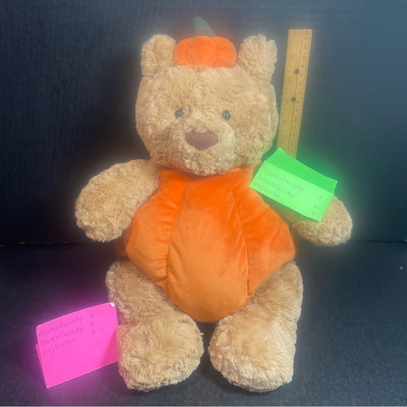 RETIRED BNWT JELLYCAT BARTHOLOMEW BEAR PUMPKIN PRICE VERY FIRM NO OFFERS PLEASE - Picture 4 of 16